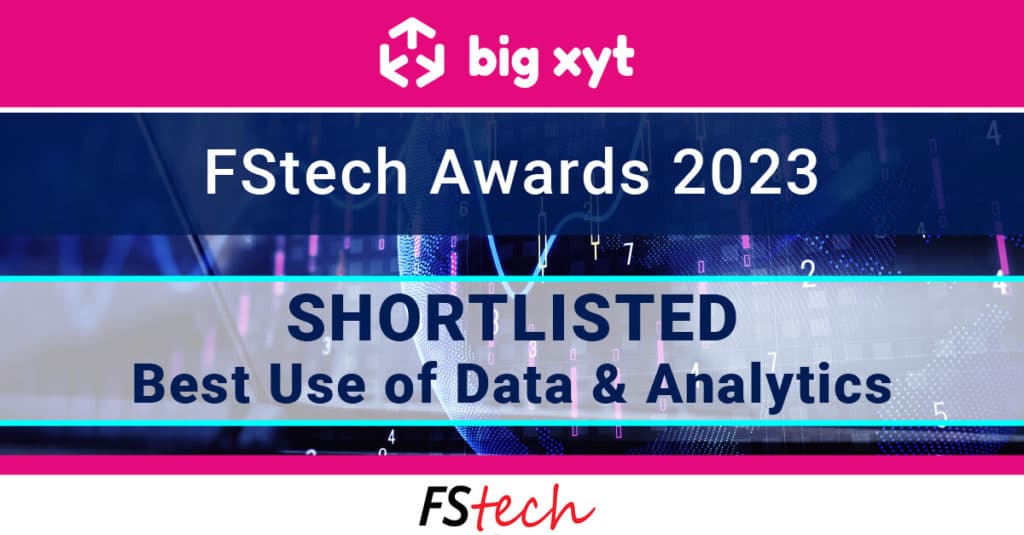 big xyt shortlisted in the FStech Awards 2023