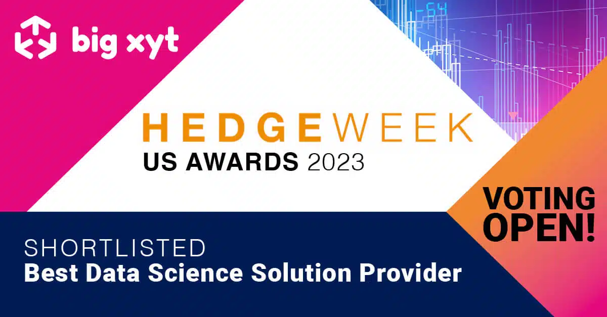 big xyt shortlisted in the Hedgeweek US Awards 2023
