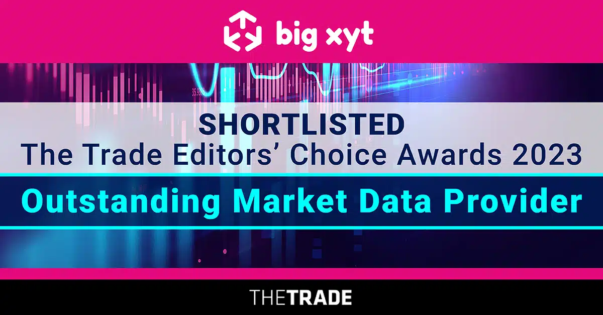 big xyt shortlisted in The TRADE Leaders in Trading 2023: Editors’ Choice Awards