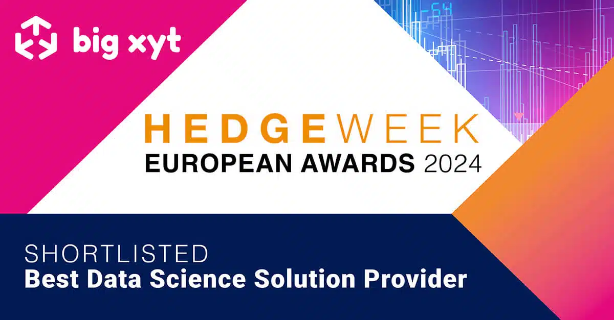big xyt shortlisted in the Hedgeweek European Awards 2024