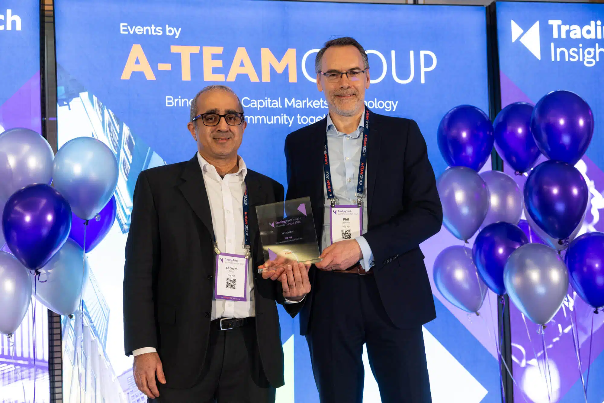 big xyt wins Best TCA Tool in A-Team’s TradingTech Insight Awards Europe 2025