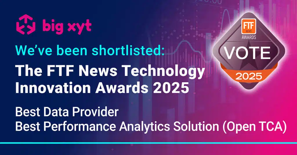 big xyt shortlisted in the 2025 Financial Technologies Forum Awards